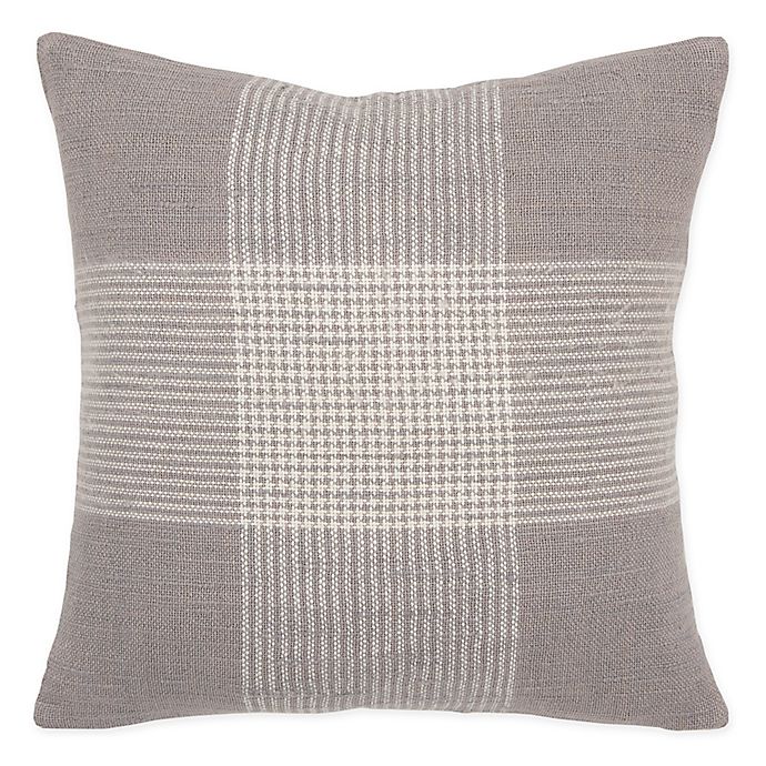 Rizzy Home Woven Plaid  Throw Pillow