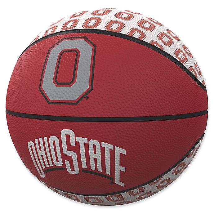 Ohio State University Repeat Logo Mini Rubber Basketball