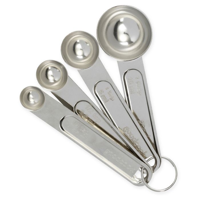 Stainless Steel Measuring Spoons 5-Piece Set, 