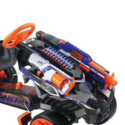 hauck nerf battle racer ride on pedal go kart