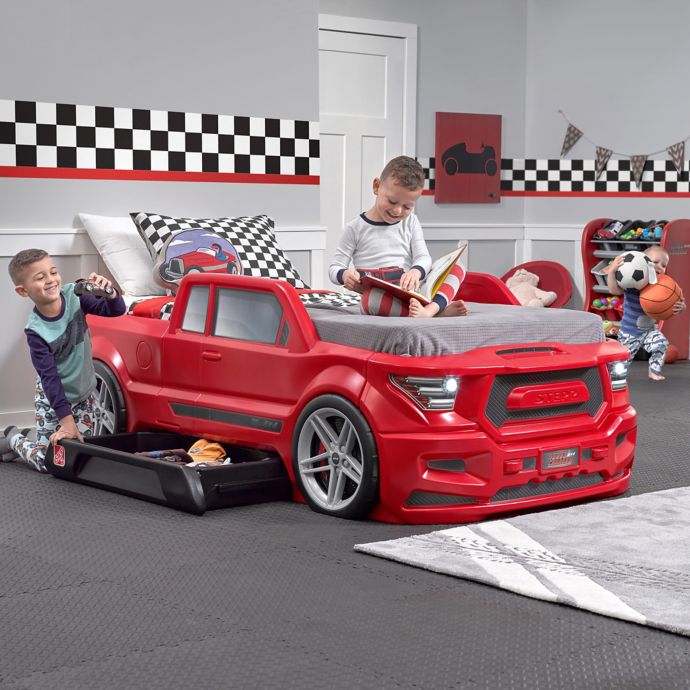 Step2 Turbocharged Truck Twin Bed In Red Bed Bath Beyond