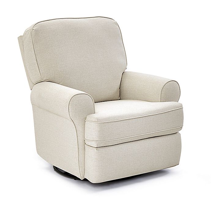 Best Chairs® Tryp Swivel Glider Recliner in Snow