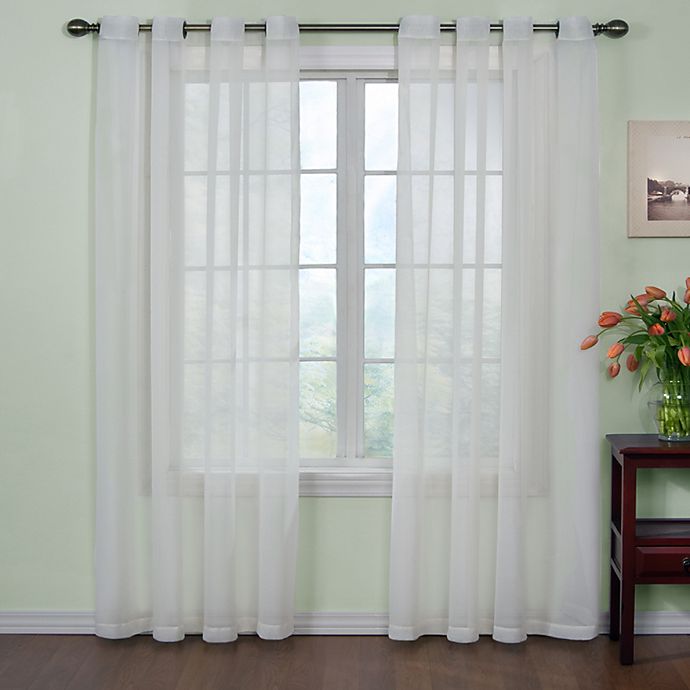 Arm and Hammer™ Curtain Fresh™ 63-Inch Sheer Curtain Panel in White (Single)