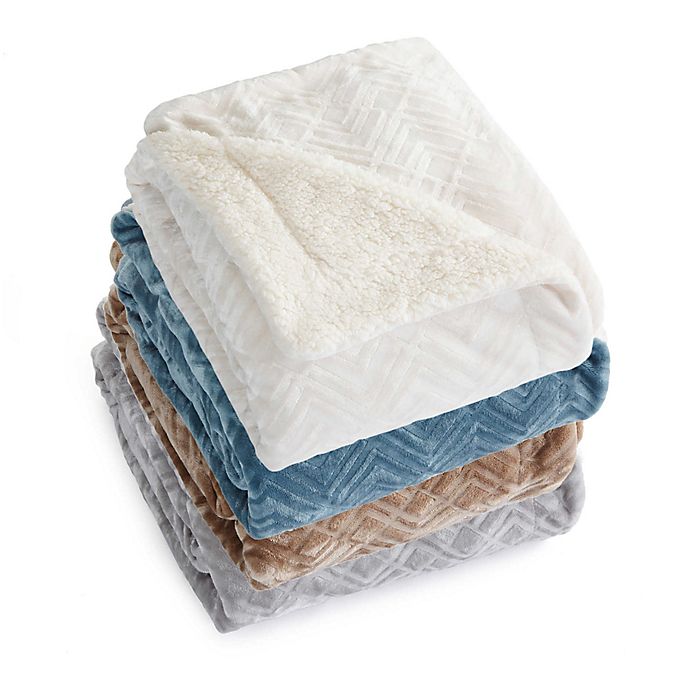 Great Bay Home Ceilo Reversible Throw Blanket