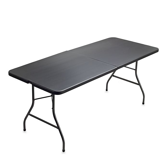Heavy Duty Table White or Black Details about   Cosco 6 Foot Carrying Centerfold Easy to Clean 