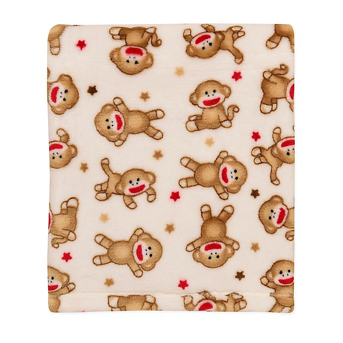 Baby Starters® Sock Monkey Plush Blanket