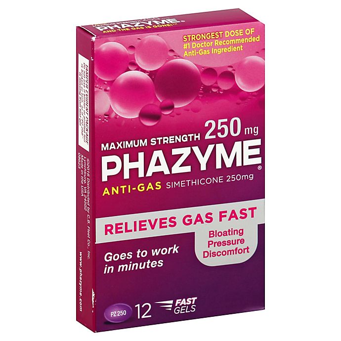 Phazyme® 12-Count 250mg Maximum Strength Anti-Gas Soft Gels