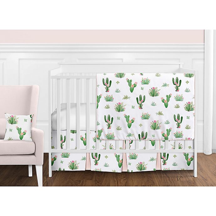 Sweet Jojo Designs Cactus Floral 11-Piece Crib Bedding Set