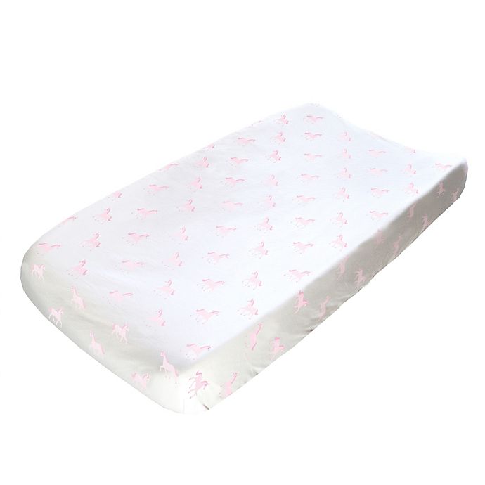 Hello Spud Unicorns Changing Pad Cover in Pink