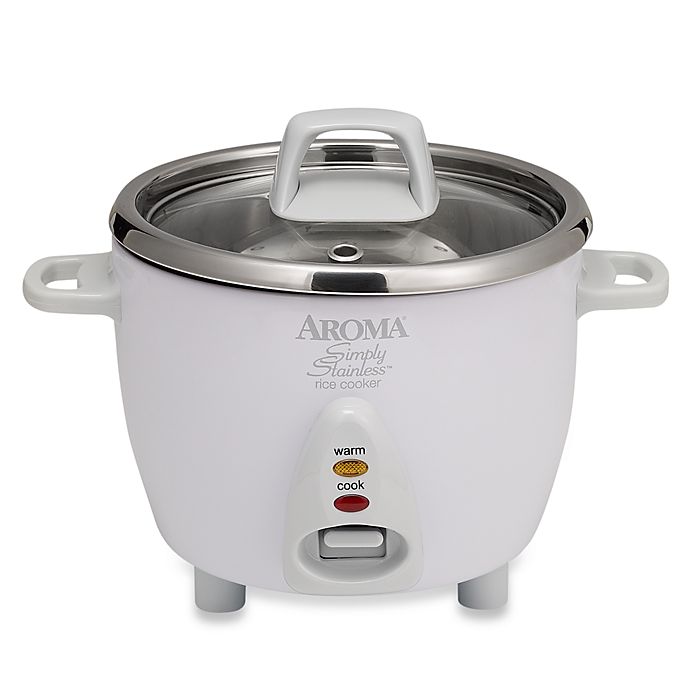 Aroma® Simply Stainless™ 6-Cup Rice Cooker