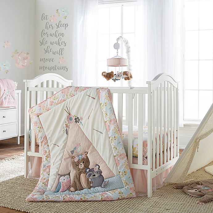 Levtex Baby® Malia 4-Piece Crib Bedding Set in Pink/Blue