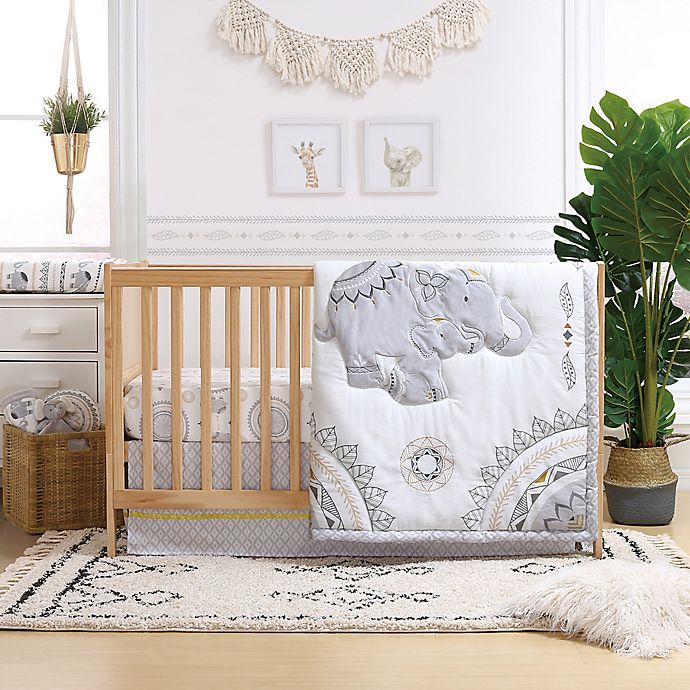 The Peanutshell® Boho Elephant Crib Bedding Collection