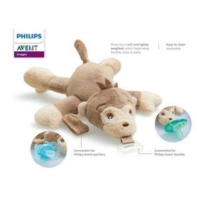 avent pacifier with stuffed animal