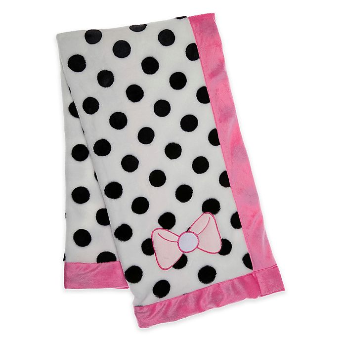 Baby Lounge Polka Dotted Embroidered Swaddle Blanket
