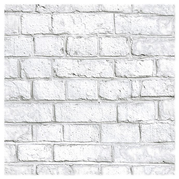RoomMates® Brick Peel & Stick Wallpaper in White