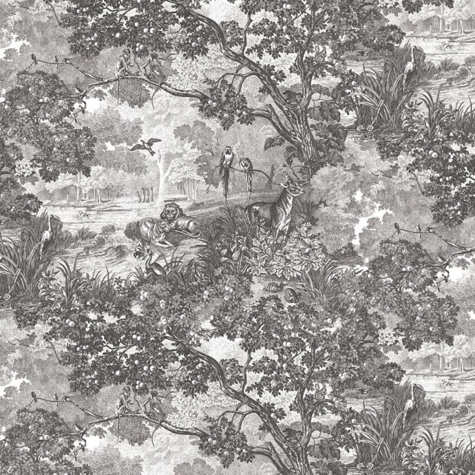 Roommates® Jungle Toile Peel and Stick Vinyl Wallpaper Bed Bath & Beyond