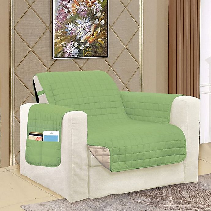 Smart Solid Microfiber Accent Chair Cover