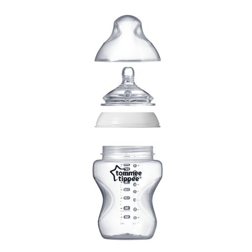 Tommee Tippee Closer to Nature 3-Pack 9 oz. Clear Bottles | buybuy BABY