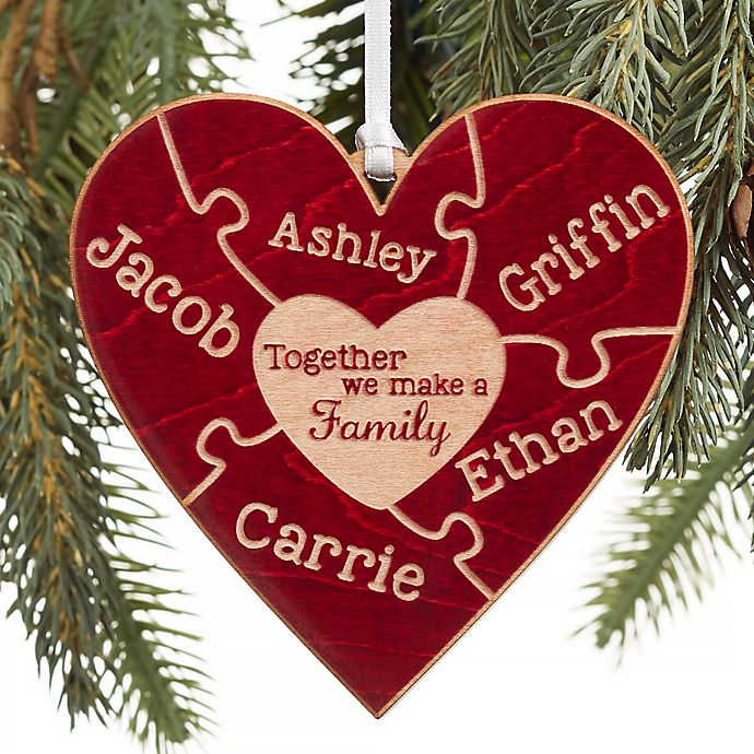 Together We Make A Family Christmas Personalized Ornament