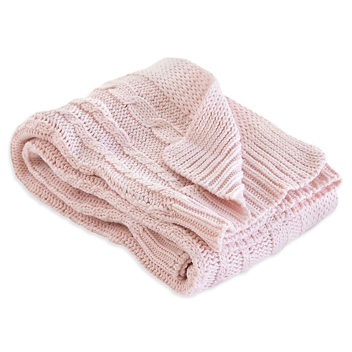 Burt's Bees Baby® Organic Cotton Cable Knit Blanket in Blossom
