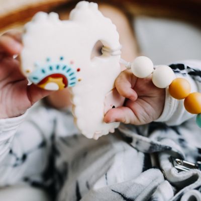 loulou lollipop llama silicone teether