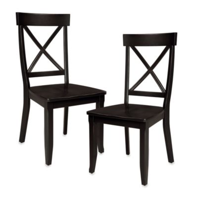 Home Styles Dining Chair in Black (Set of 2) - Bed Bath & Beyond