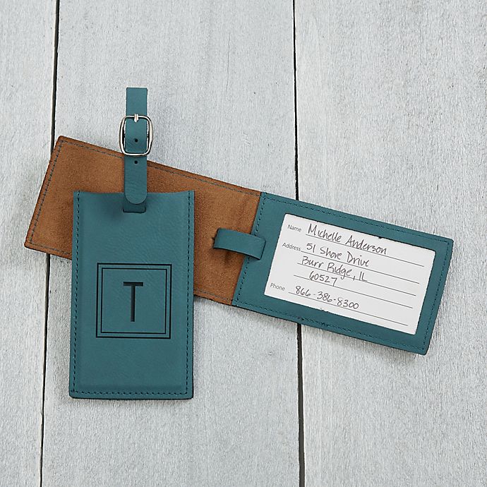 Personalized Leatherette Luggage Tag