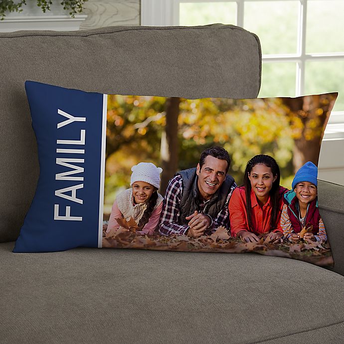 Family Love Photo Collage Personalized Throw Pillow