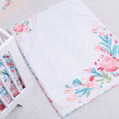 trend lab painterly floral 3 piece crib bedding set