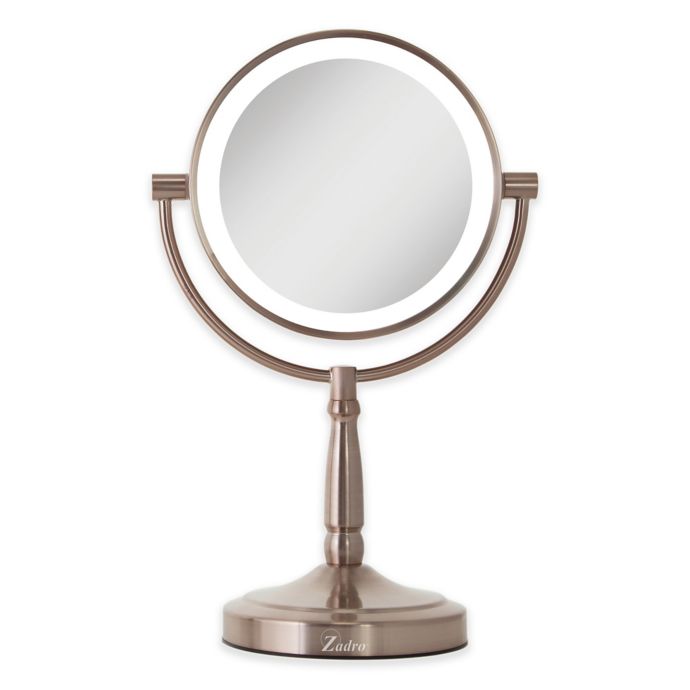 Zadro™ 10x/1x Cordless LED Lighted Vanity Mirror | Bed Bath & Beyond
