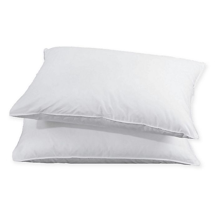 Details about   Feather& Down Bed Pillows Bedding Set of 2 100% Cotton Cover Soft 