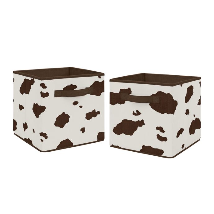 Details about   Dairy Cow Decor Brown Wire basket Bin With Lid 7.9 x 6.9 x 9.75 