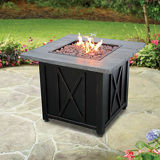 Endless Summer Gas Fire Pit In Black, Endless Summer Gas Fire Pit