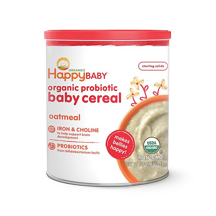 Happy Baby™ Happy Bellies™ Organic Baby Cereal with DHA + Pre & Probiotics in Oatmeal