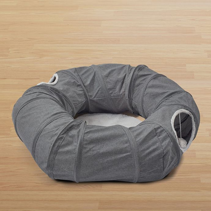 Pawslife Cat Tunnel Bed In Grey Bed Bath Beyond