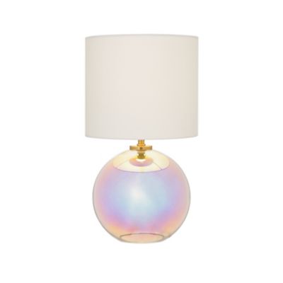 iridescent glass table lamp