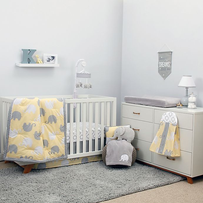 NoJo® Dreamer Elephant Crib Bedding Collection in Yellow