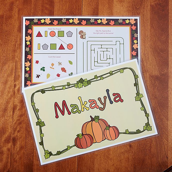 Fun for Fall Activity Placemat