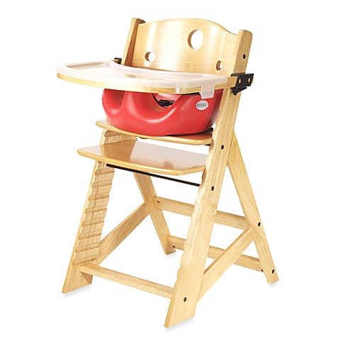 Keekaroo? Height Right High Chair Natural with Cherry Infant Insert ...