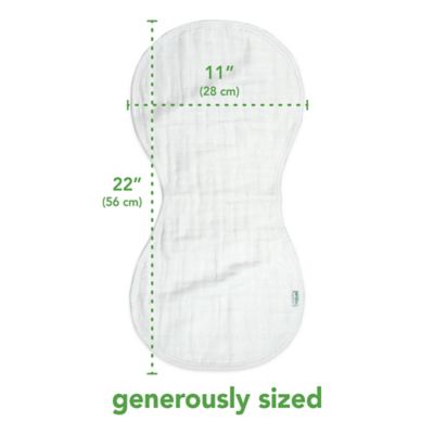green sprouts muslin burp cloths made from organic cotton