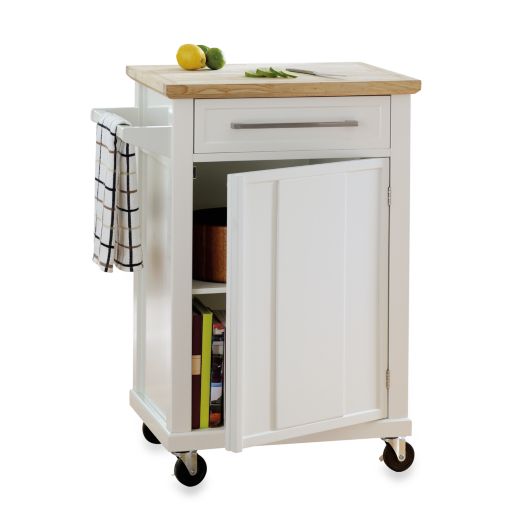 real simple rolling kitchen cart bed bath beyond island and table