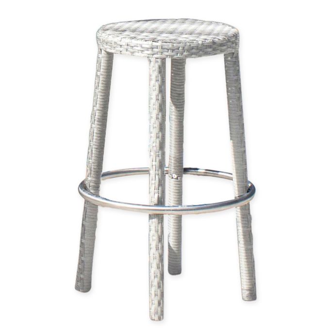 Athens Stackable Bar Stool in White Wash Bed Bath & Beyond