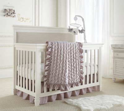 lilac crib sheet