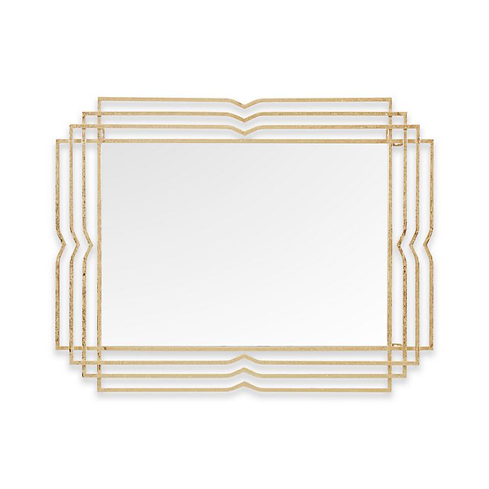 Madison Park Monroe 28-Inch x 36-Inch Wall Mirror in Gold