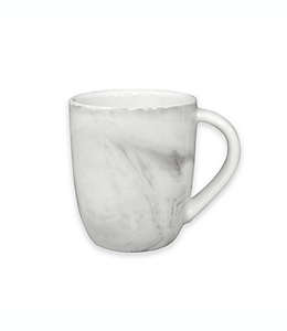 Taza de porcelana Artisanal Kitchen Supply® para espresso con diseño de mármol color gris