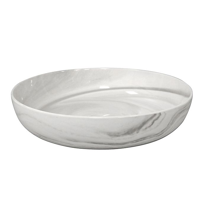 Artisanal Kitchen Supply® Coupe Marbleized Serving Bowl in Grey