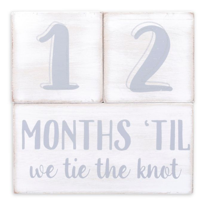 wedding countdown blocks 