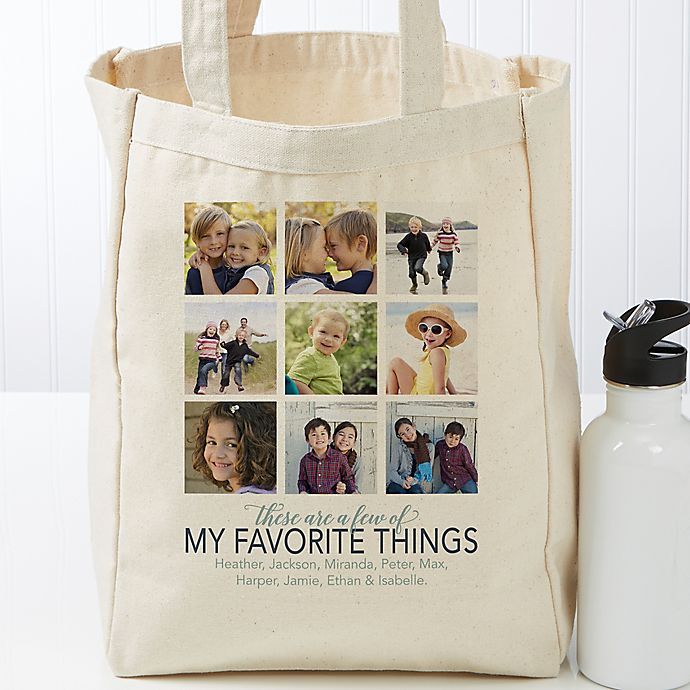 My Favorite Things Personalized Canvas Tote Bag