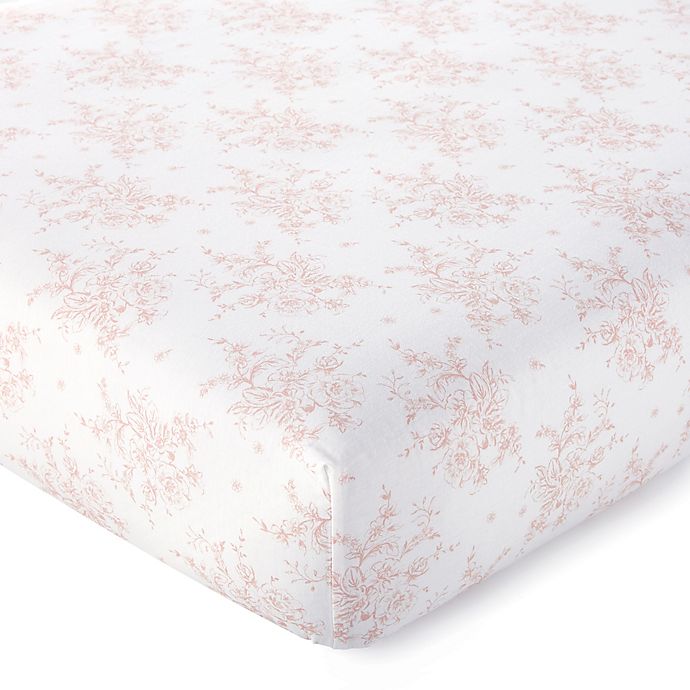 Levtex Baby® Heritage Organic Cotton Floral Fitted Crib Sheet in Blush