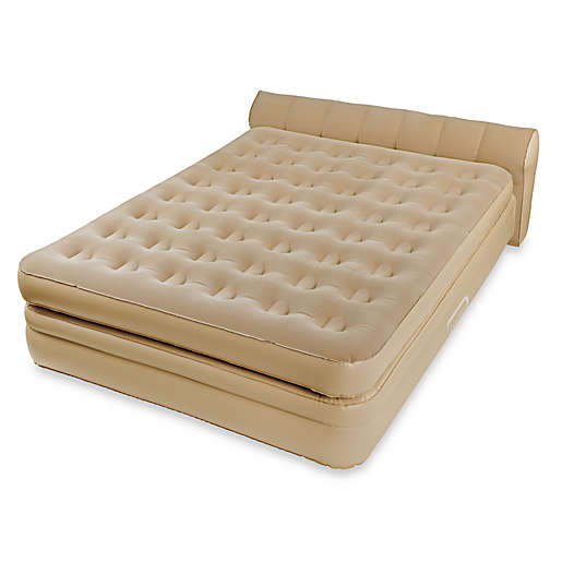 Aerobed Luxury Collection Raised, Queen Air Bed With Headboard